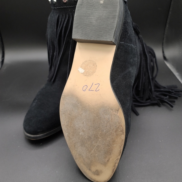 Michael Kors Suede Fringe Stud Boots 10 US - Picture 3 of 5